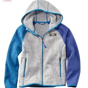 Kids LL Bean colorblock fleece size 5-6